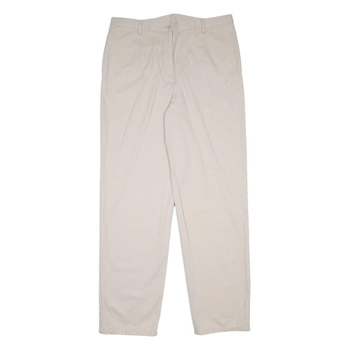 PENDLETON Womens Cotton Regular Beige Trousers W32 L30 Zip Closure Classic Fit