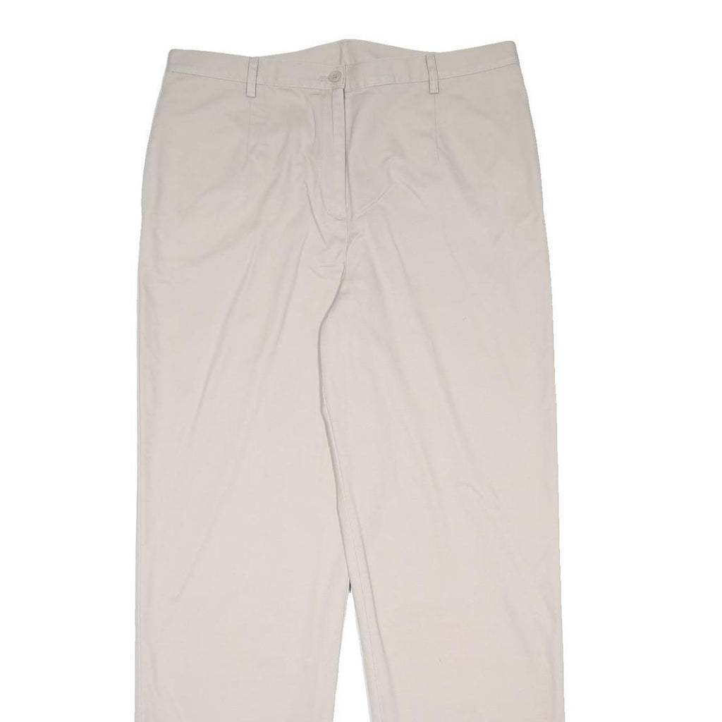 PENDLETON Womens Cotton Regular Beige Trousers W32 L30 Zip Closure Classic Fit