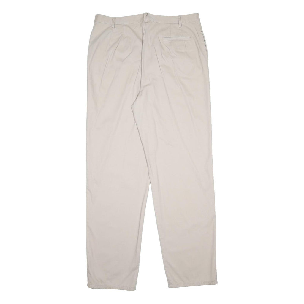 PENDLETON Womens Cotton Regular Beige Trousers W32 L30 Zip Closure Classic Fit