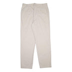 PENDLETON Womens Cotton Regular Beige Trousers W32 L30 Zip Closure Classic Fit