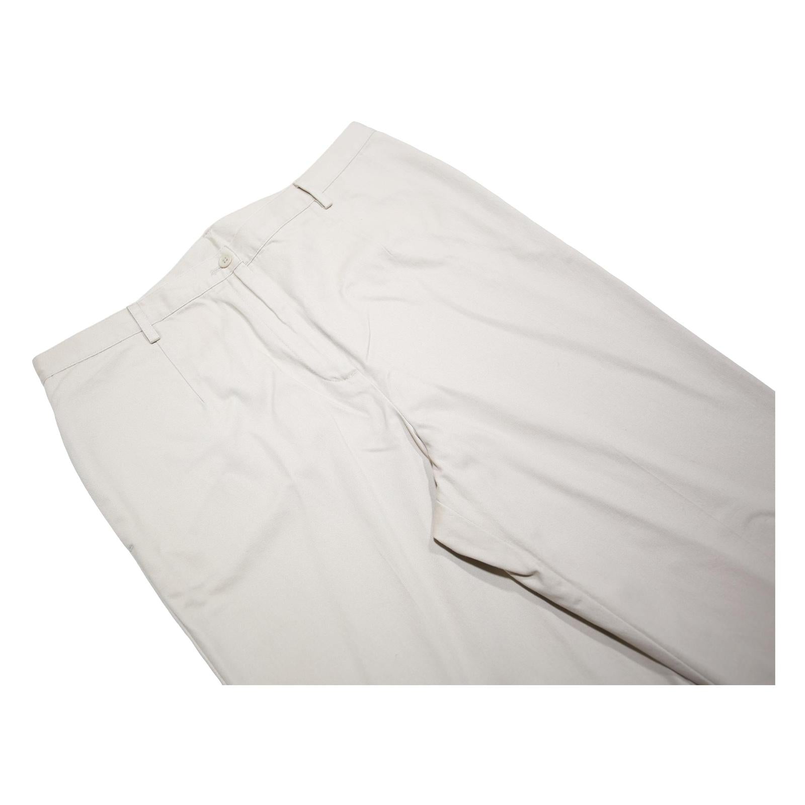PENDLETON Womens Cotton Regular Beige Trousers W32 L30 Zip Closure Classic Fit