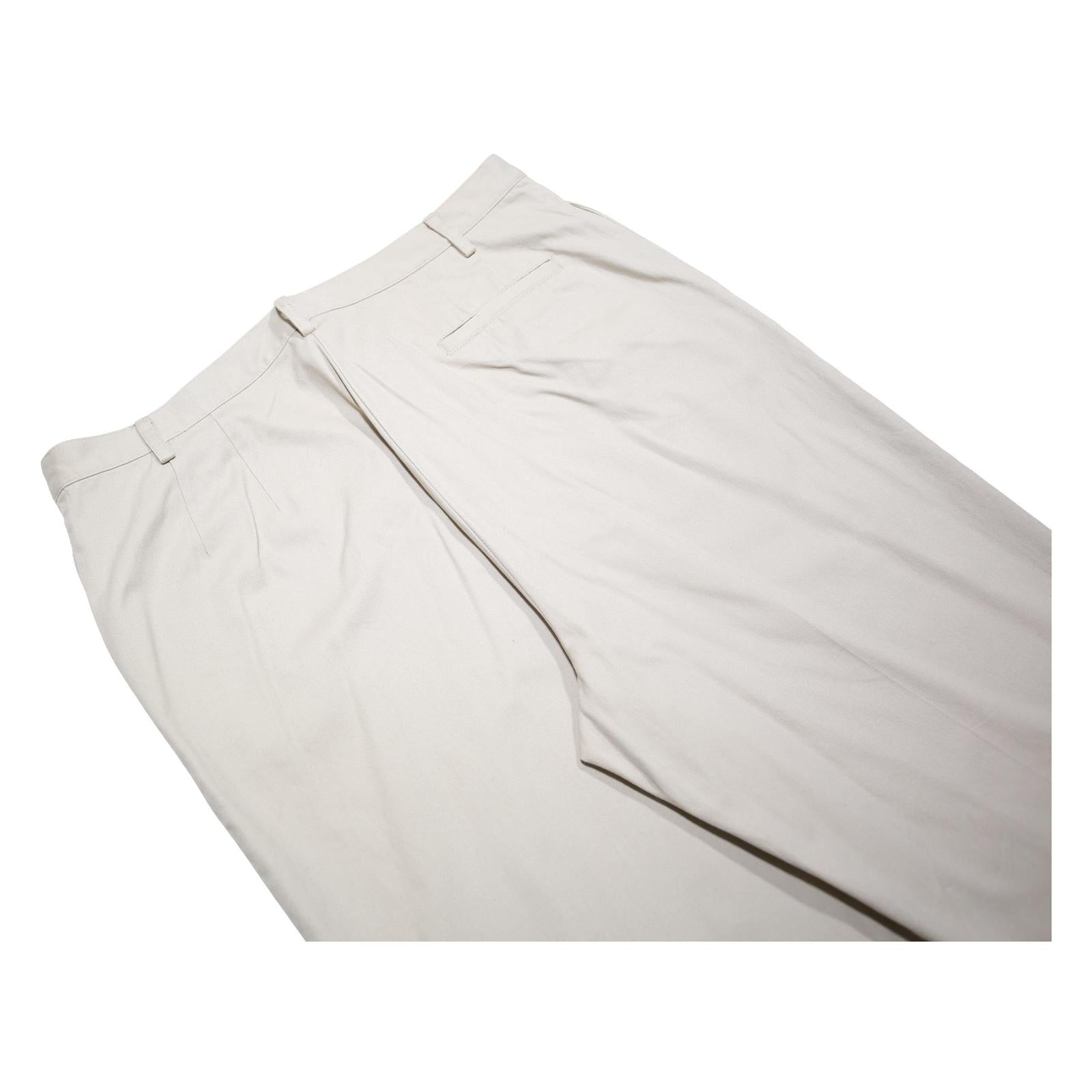 PENDLETON Womens Cotton Regular Beige Trousers W32 L30 Zip Closure Classic Fit