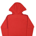 NIKE Mens Red FC Champer Hoodie S Polyester Blend Athletic Sweatshirt