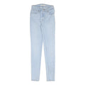LEVI'S Womens Slim Light Blue Denim Jeans W24 L30 Zip Closure Classic Fit