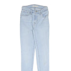 LEVI'S Womens Slim Light Blue Denim Jeans W24 L30 Zip Closure Classic Fit