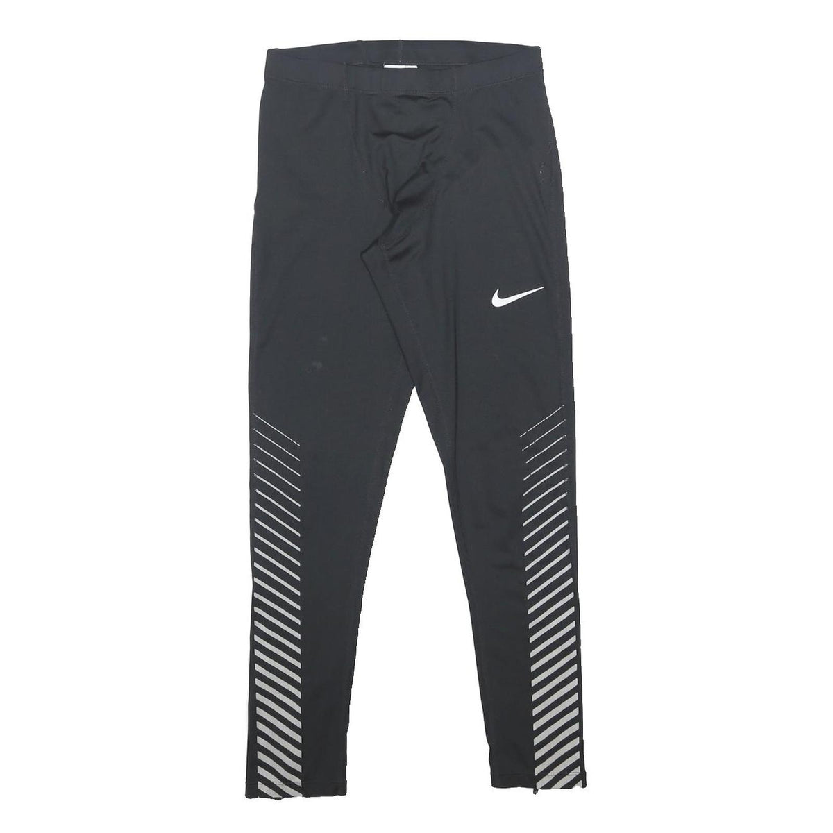 NIKE Womens Leggings Black & White Slim Tapered XS W25 L26 Dri-FIT Athletic
