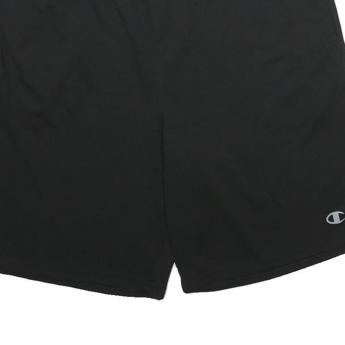 CHAMPION Mens Shorts Black XL W34 Casual Polyester Sports Logo Activewear