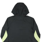UMBRO Mens Black & Yellow Zip Sports Hoodie Jacket M Polyester Blend Plain