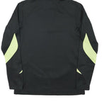 UMBRO Mens Black & Yellow Zip Sports Hoodie Jacket M Polyester Blend Plain