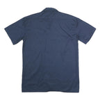 DICKIES Mens Navy Blue Work Shirt M Polyester Blend Durable Button Pocket