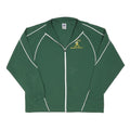 RUSSELL ATHLETIC Mens Green Basketball Sports Zip Jacket L Polyester Blend