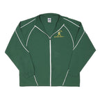 RUSSELL ATHLETIC Mens Green Basketball Sports Zip Jacket L Polyester Blend