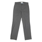 DOCKERS Womens Cotton Blend Grey Slim Straight Trousers W30 L29 Smart Casual