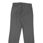 DOCKERS Womens Cotton Blend Grey Slim Straight Trousers W30 L29 Smart Casual