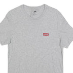 LEVI'S Mens Grey Graphic T-Shirt M Short Sleeve Crew Neck Casual Cotton