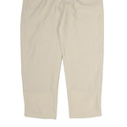 GRAM CORPORATION Mens Cotton Beige Regular Fit Straight Leg Trousers W26 L28