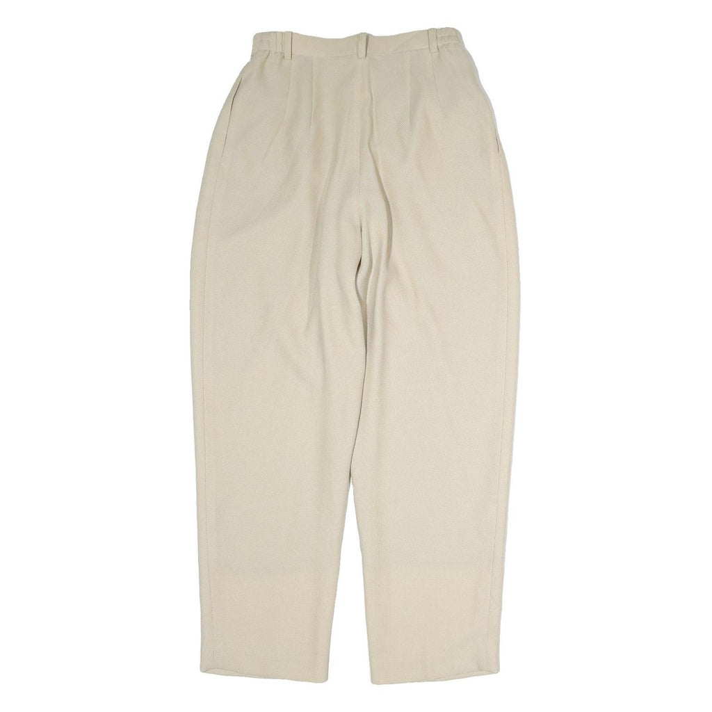 GRAM CORPORATION Mens Cotton Beige Regular Fit Straight Leg Trousers W26 L28