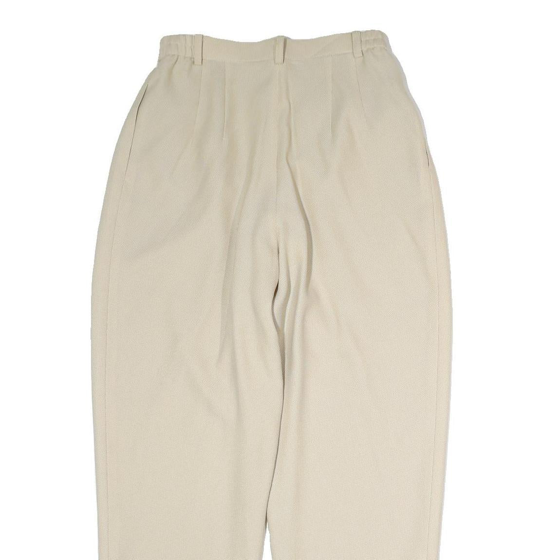 GRAM CORPORATION Mens Cotton Beige Regular Fit Straight Leg Trousers W26 L28