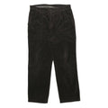 JOSEPH ABBOUND Mens Cotton Black Relaxed Straight Trousers W36 L32 Comfortable
