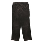 JOSEPH ABBOUND Mens Cotton Black Relaxed Straight Trousers W36 L32 Comfortable