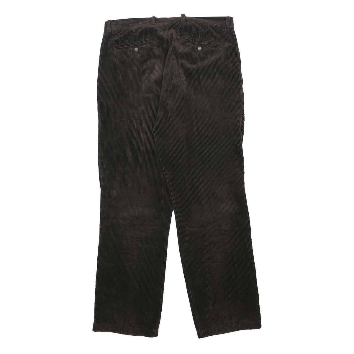 JOSEPH ABBOUND Mens Cotton Black Relaxed Straight Trousers W36 L32 Comfortable