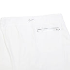 NIKE Womens White Polyester Blend Mini Skort Zip Pockets L Athletic Sports