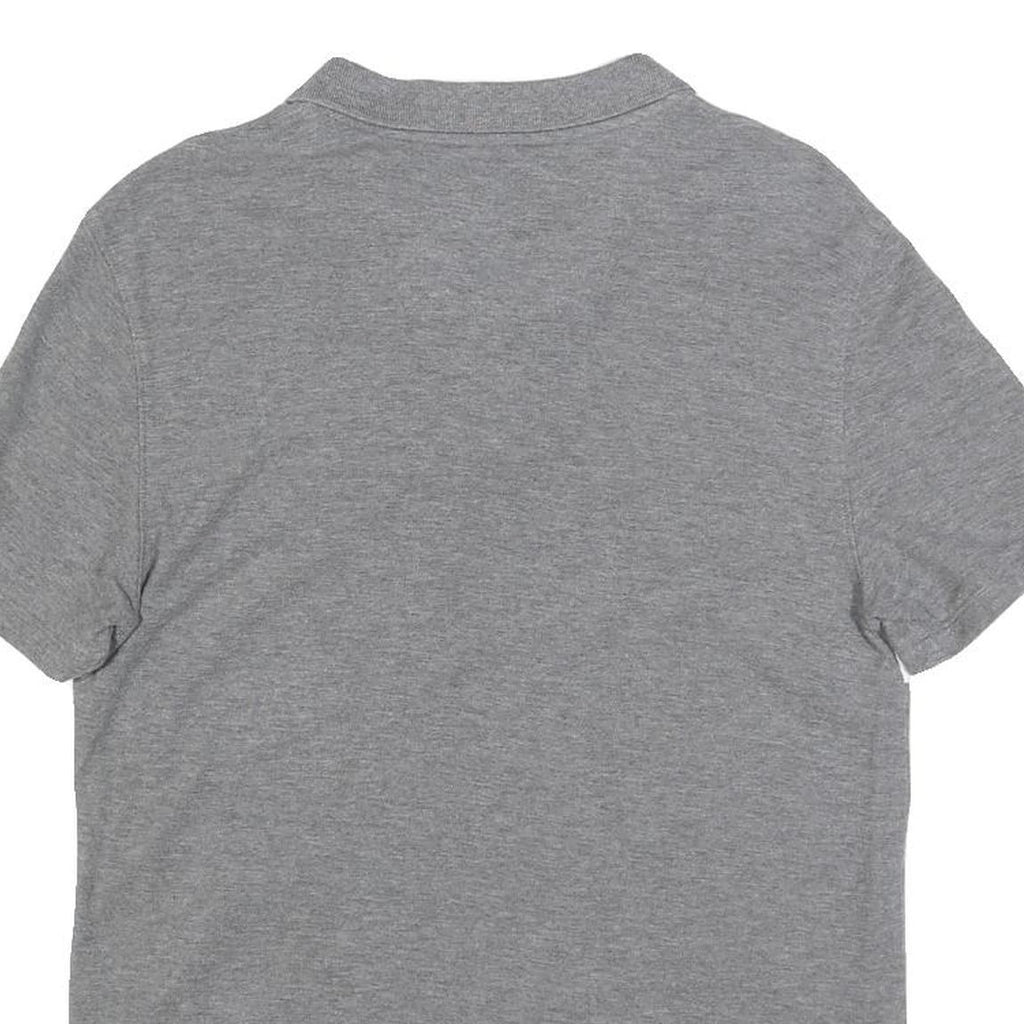 CALVIN KLEIN Mens Grey & Yellow Colourblock Short Sleeve Polo Shirt S