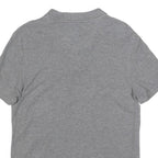 CALVIN KLEIN Mens Grey & Yellow Colourblock Short Sleeve Polo Shirt S