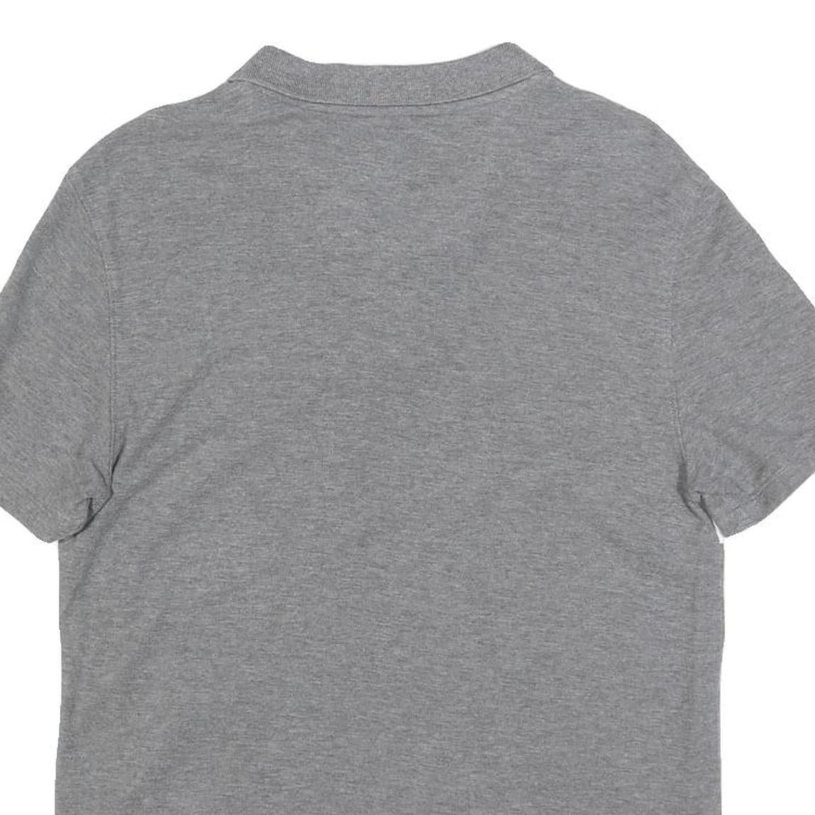 CALVIN KLEIN Mens Grey & Yellow Colourblock Short Sleeve Polo Shirt S