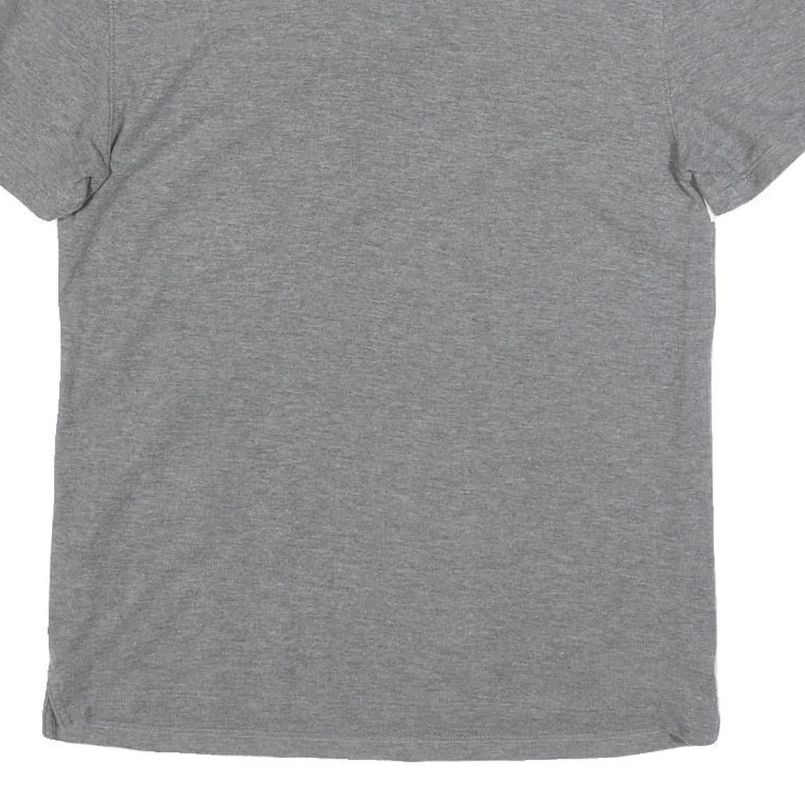 CALVIN KLEIN Mens Grey & Yellow Colourblock Short Sleeve Polo Shirt S