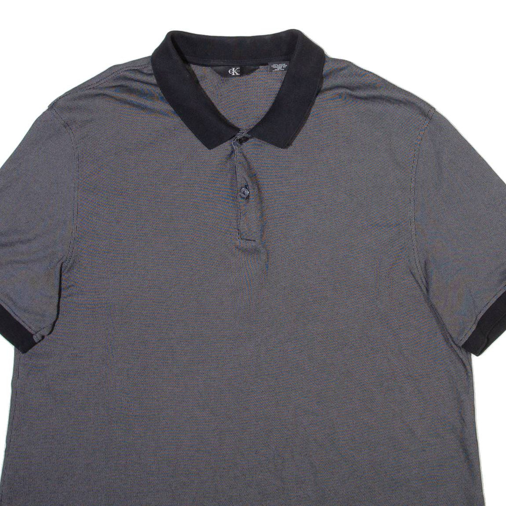 CALVIN KLEIN Mens Polo Shirt Grey XL