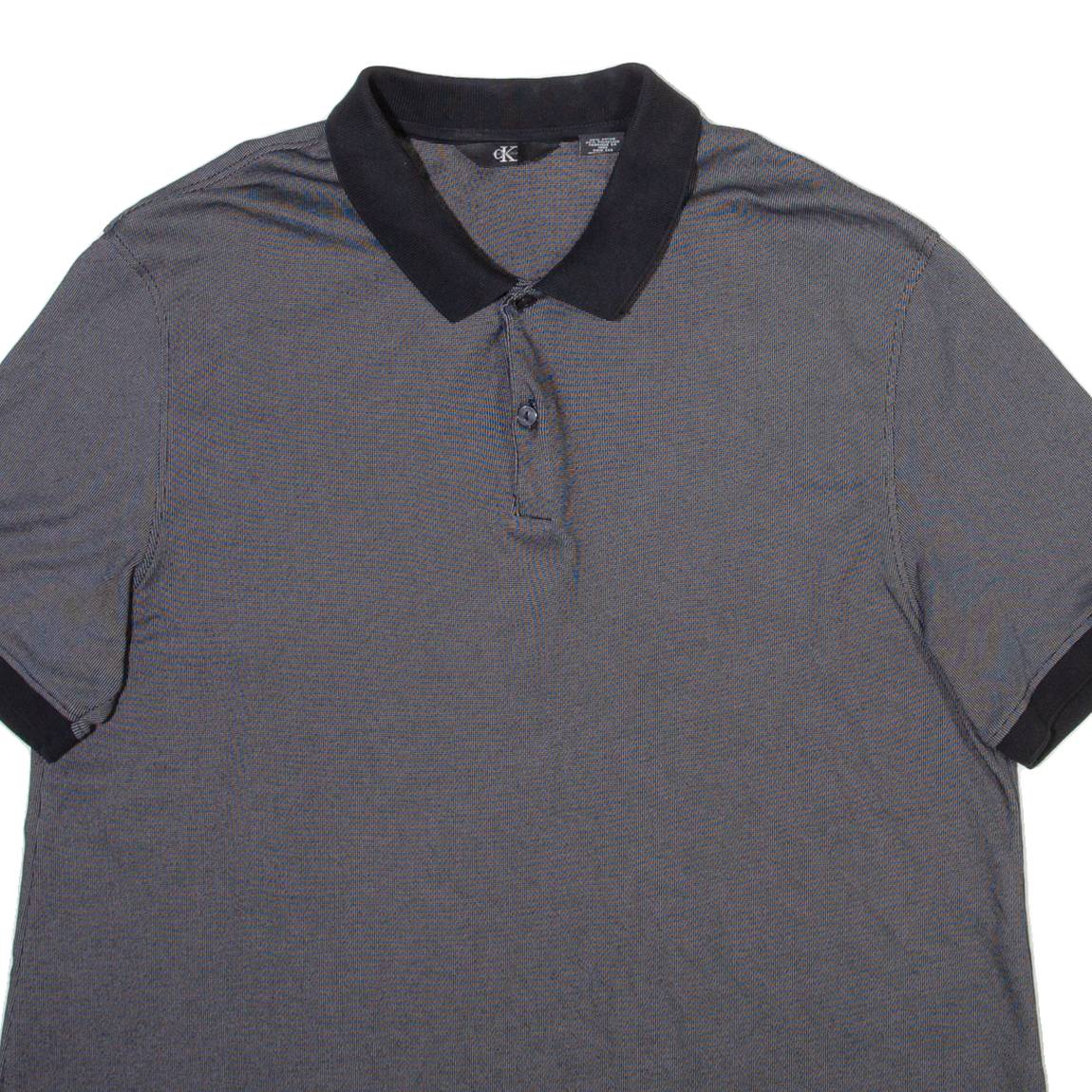 CALVIN KLEIN Mens Polo Shirt Grey XL