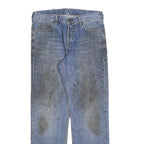 CARHARTT Mens Jeans Blue Regular Straight Denim Raw W31 L32 Casual Workwear