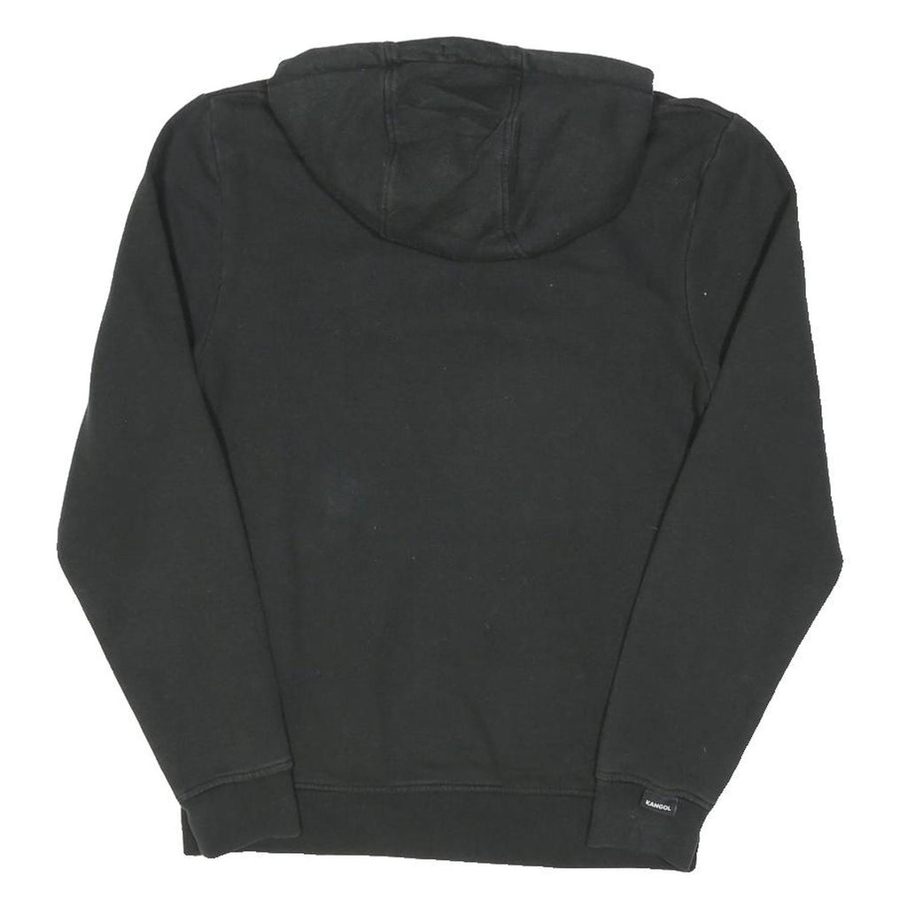 KANGOL Mens Black Hoodie M Cotton Blend Pullover Hooded Sweatshirt Colourful