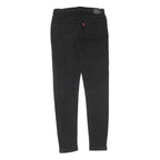 LEVI'S Womens Slim Black Skinny Denim Medium W26 L28 Stretch Zip Jeans