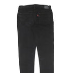 LEVI'S Womens Slim Black Skinny Denim Medium W26 L28 Stretch Zip Jeans