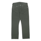 LEVI'S Mens Cotton Blend Dark Green Regular Fit Straight Leg Trousers W31 L27