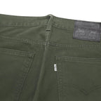 LEVI'S Mens Cotton Blend Dark Green Regular Fit Straight Leg Trousers W31 L27