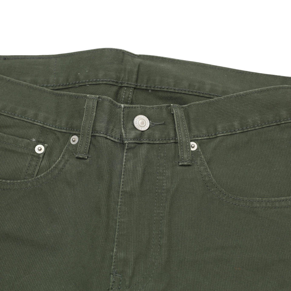 LEVI'S Mens Cotton Blend Dark Green Regular Fit Straight Leg Trousers W31 L27