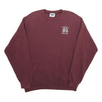 LEE Mens Maroon Danville Warriors Crew Neck L Cotton Blend Sweatshirt