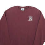 LEE Mens Maroon Danville Warriors Crew Neck L Cotton Blend Sweatshirt
