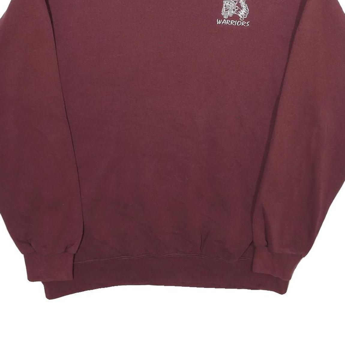 LEE Mens Maroon Danville Warriors Crew Neck L Cotton Blend Sweatshirt
