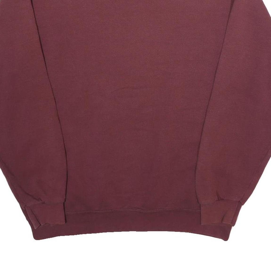 LEE Mens Maroon Danville Warriors Crew Neck L Cotton Blend Sweatshirt