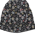 SUPERDRY Womens Black Paisley Print Halter Neck Sleeveless Top UK 10 Summer