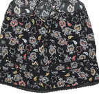 SUPERDRY Womens Black Paisley Print Halter Neck Sleeveless Top UK 10 Summer