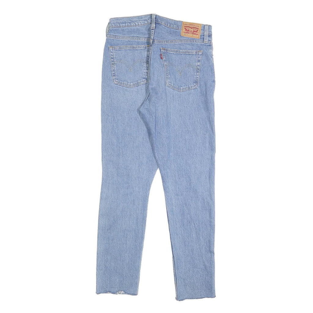 LEVI'S 501S Womens Jeans Blue Slim Skinny Denim Light W29 L30 Distressed