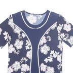 Womens Printed Blouse Blue Floral M