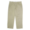 DICKIES Mens Classic Beige Workwear Zip Closure Trousers W38 L30 Durable Fit