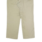 DICKIES Mens Classic Beige Workwear Zip Closure Trousers W38 L30 Durable Fit