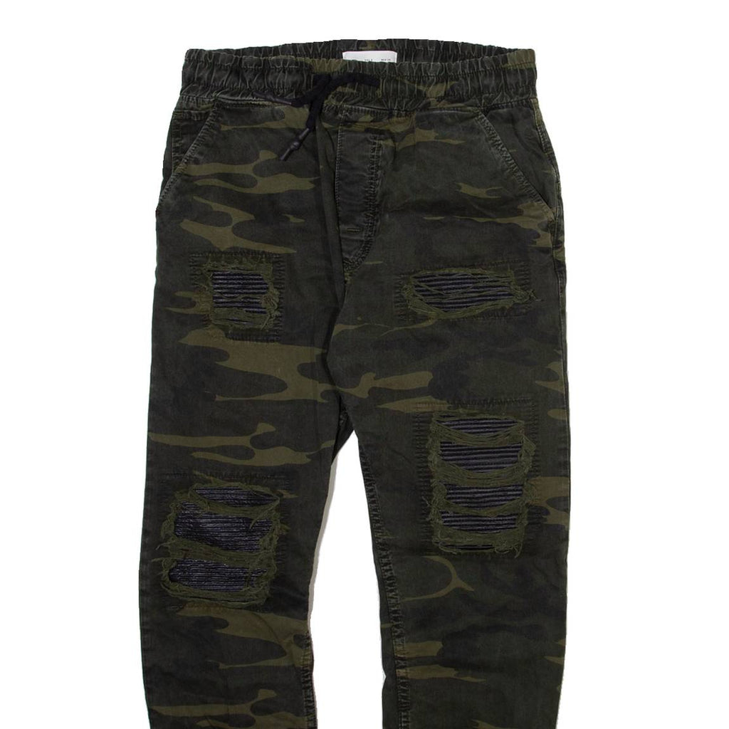 ZARA MAN Camo Mens Trousers Grey Regular Tapered W28 L26